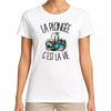 T-shirt Femme Blanc La plongée c'est la vie