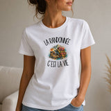 T-shirt Femme Blanc La randonnée c'est la vie