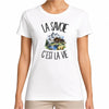 T-shirt Femme Blanc La Savoie c'est la vie