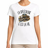 T-shirt Femme Blanc La spéléologie c'est la vie