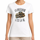 T-shirt Femme Blanc La spéléologie c'est la vie