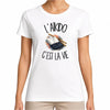 T-shirt Femme Blanc L'aïkido c'est la vie
