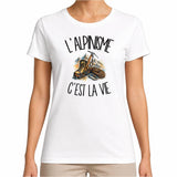 T-shirt Femme Blanc L'alpinisme c'est la vie