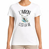 T-shirt Femme Blanc L'aviron c'est la vie
