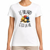 T-shirt Femme Blanc Le billard c'est la vie