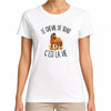 T-shirt Femme Blanc Le cheval de trait c'est la vie