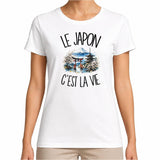 T-shirt Femme Blanc Le Japon c'est la vie