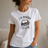 T-shirt Femme Blanc Le jiu-jitsu brésilien c'est la vie