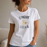 T-shirt Femme Blanc Le macramé c'est la vie