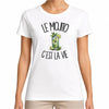 T-shirt Femme Blanc Le mojito c'est la vie