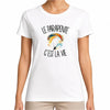 T-shirt Femme Blanc Le parapente c'est la vie