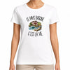 T-shirt Femme Blanc Le Pays basque c'est la vie