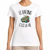 T-shirt Femme Blanc Le rafting c'est la vie