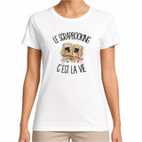 T-shirt Femme Blanc Le scrapbooking c'est la vie