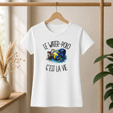 T-shirt Femme Blanc Le water-polo c'est la vie