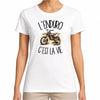 T-shirt Femme Blanc L'enduro c'est la vie