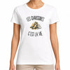 T-shirt Femme Blanc Les chaussures c'est la vie
