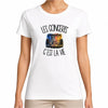 T-shirt Femme Blanc Les concerts c'est la vie