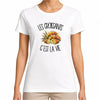 T-shirt Femme Blanc Les croissants c'est la vie