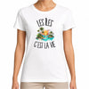 T-shirt Femme Blanc Les îles c'est la vie