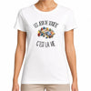 T-shirt Femme Blanc Les jeux de société c'est la vie
