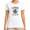 T-shirt Femme Blanc Les montres c'est la vie