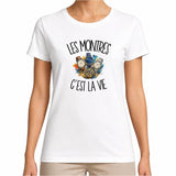 T-shirt Femme Blanc Les montres c'est la vie