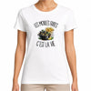 T-shirt Femme Blanc Les moules frites c'est la vie