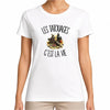 T-shirt Femme Blanc Les tatouages c'est la vie