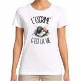 T-shirt Femme Blanc L'escrime c'est la vie
