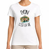 T-shirt Femme Blanc Lyon c'est la vie
