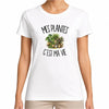 T-shirt Femme Blanc Mes plantes c'est ma vie