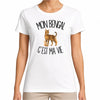 T-shirt Femme Blanc Mon Bengal c'est ma vie