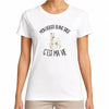 T-shirt Femme Blanc Mon Berger Blanc Suisse c'est ma vie