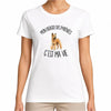 T-shirt Femme Blanc Mon Berger des Pyrénées c'est ma vie