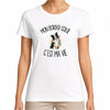 T-shirt Femme Blanc Mon Border Collie c'est ma vie