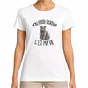 T-shirt Femme Blanc Mon British Shorthair c'est ma vie