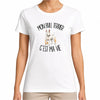 T-shirt Femme Blanc Mon Bull Terrier c'est ma vie