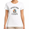 T-shirt Femme Blanc Mon Bulldog Français c'est ma vie