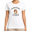 T-shirt Femme Blanc Mon Cavalier King Charles c'est ma vie