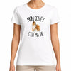 T-shirt Femme Blanc Mon Colley c'est ma vie