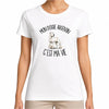 T-shirt Femme Blanc Mon Dogue Argentin c'est ma vie