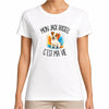 T-shirt Femme Blanc Mon Jack Russell c'est ma vie