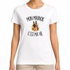 T-shirt Femme Blanc Mon Malinois c'est ma vie