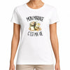 T-shirt Femme Blanc Mon mariage c'est ma vie