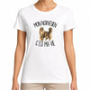 T-shirt Femme Blanc Mon Norvégien c'est ma vie