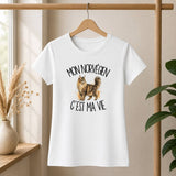 T-shirt Femme Blanc Mon Norvégien c'est ma vie