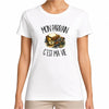 T-shirt Femme Blanc Mon parrain c'est ma vie
