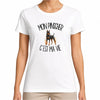 T-shirt Femme Blanc Mon Pinscher c'est ma vie