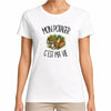 T-shirt Femme Blanc Mon potager c'est ma vie